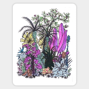 Nighttime Jungle Sticker